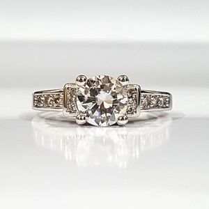 1.3 CTTW Simulated Diamond Ring